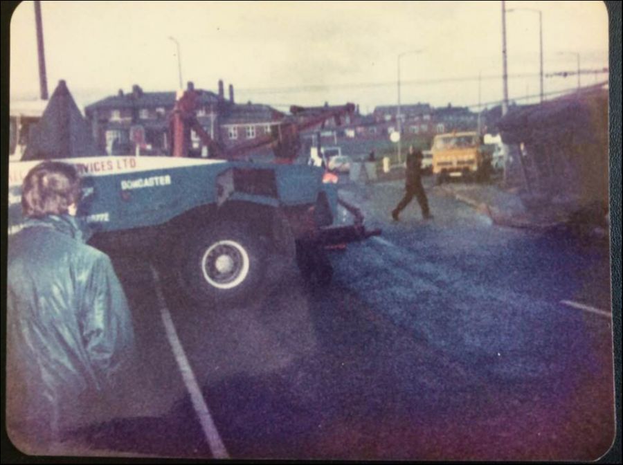 Hauling a container up with N86 and the Daf 2600